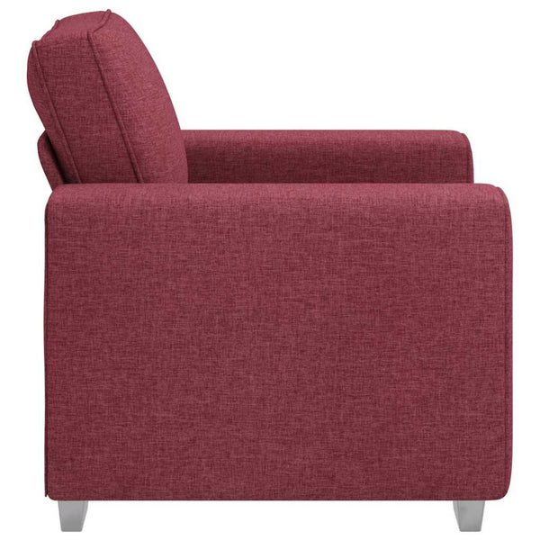 Weinroter Stoff Sofa-Sessel, 100 cm