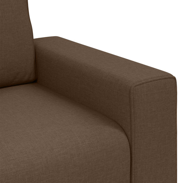 Brauner Stoff Sofa-Sessel, 100 cm