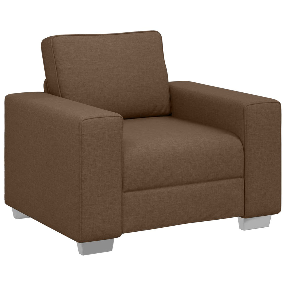 Brauner Stoff Sofa-Sessel, 100 cm