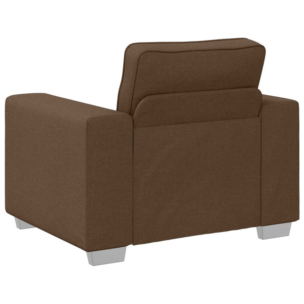 Brauner Stoff Sofa-Sessel, 100 cm