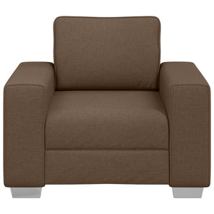 Brauner Stoff Sofa-Sessel, 100 cm