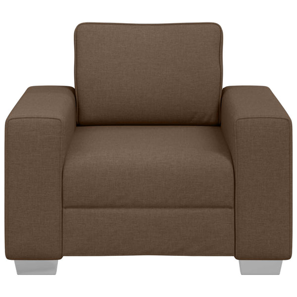 Brauner Stoff Sofa-Sessel, 100 cm