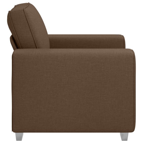 Brauner Stoff Sofa-Sessel, 100 cm