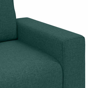 Dunkelgrüner Stoff Sofa-Sessel, 100 cm