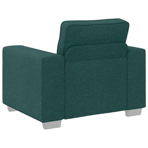 Dunkelgrüner Stoff Sofa-Sessel, 100 cm
