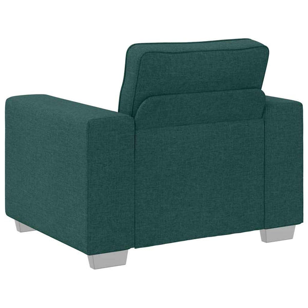 Dunkelgrüner Stoff Sofa-Sessel, 100 cm
