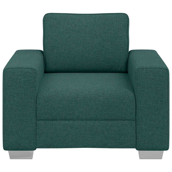 Dunkelgrüner Stoff Sofa-Sessel, 100 cm