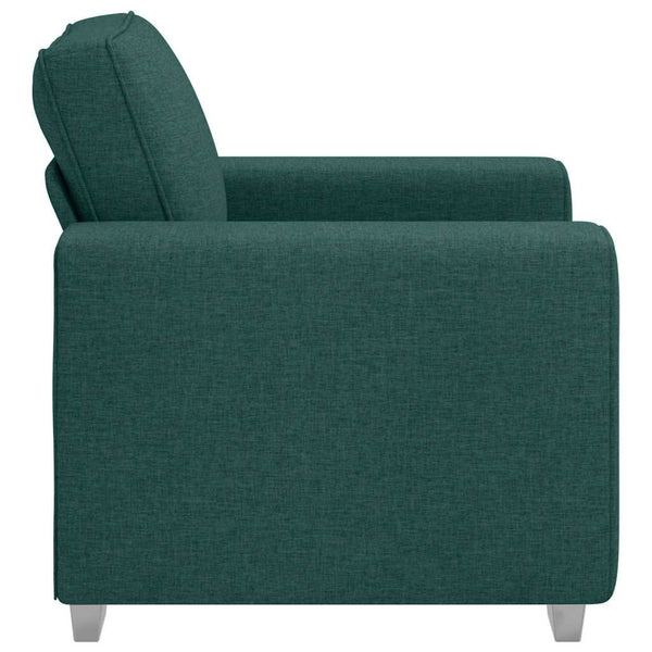 Dunkelgrüner Stoff Sofa-Sessel, 100 cm