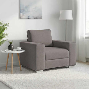 Sofa Sessel Taupe Stoff 100 cm