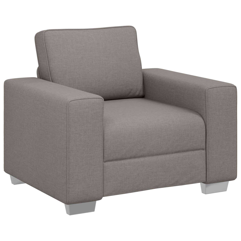 Sofa Sessel Taupe Stoff 100 cm