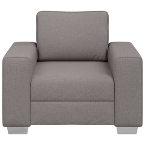 Sofa Sessel Taupe Stoff 100 cm