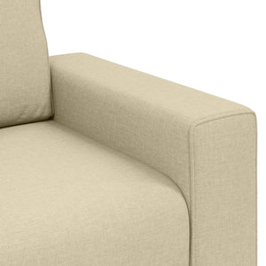 Sofa Sessel Creme Stoff 100 cm