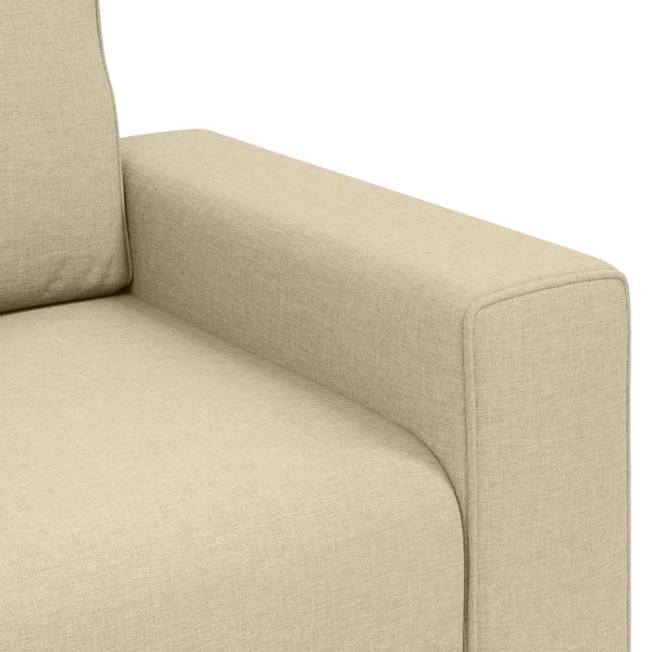Sofa Sessel Creme Stoff 100 cm