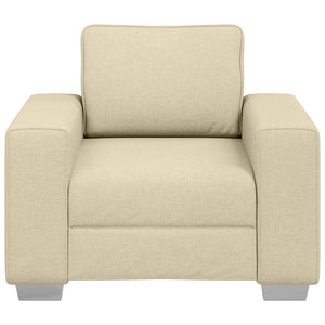 Sofa Sessel Creme Stoff 100 cm