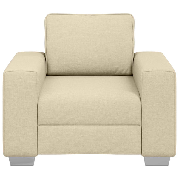 Sofa Sessel Creme Stoff 100 cm
