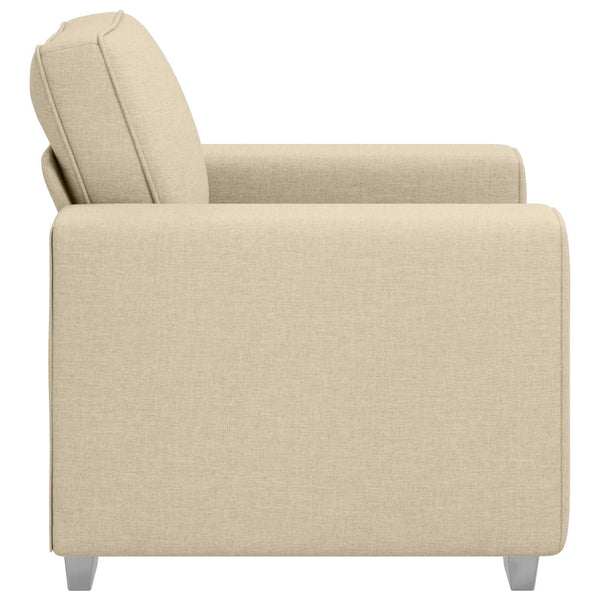 Sofa Sessel Creme Stoff 100 cm