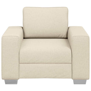 Beiger Leinen Sofa-Sessel, 100 cm