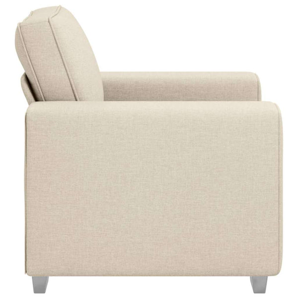 Beiger Leinen Sofa-Sessel, 100 cm