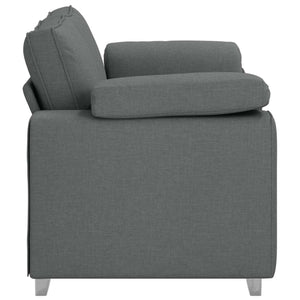 Dunkelgraues Stoffsofa, 160 cm