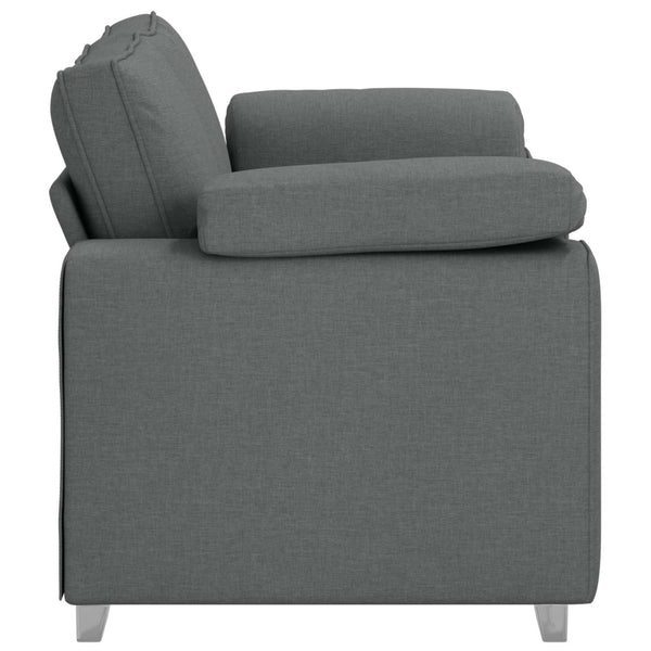 Dunkelgraues Stoffsofa, 160 cm