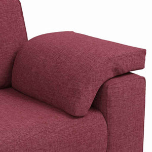 Weinrotes Zweisitzer-Sofa, 160 cm