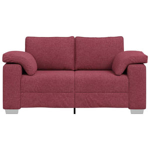 Weinrotes Zweisitzer-Sofa, 160 cm