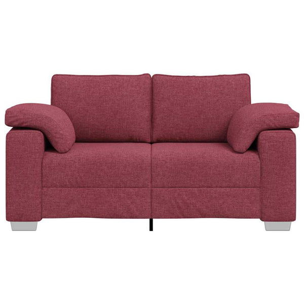 Weinrotes Zweisitzer-Sofa, 160 cm