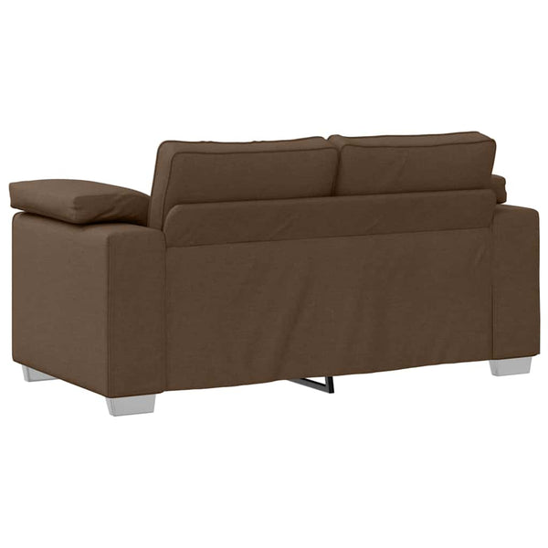 vidaXL Canapé deux places Marron 160 cm Tissu
