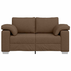 vidaXL Canapé deux places Marron 160 cm Tissu