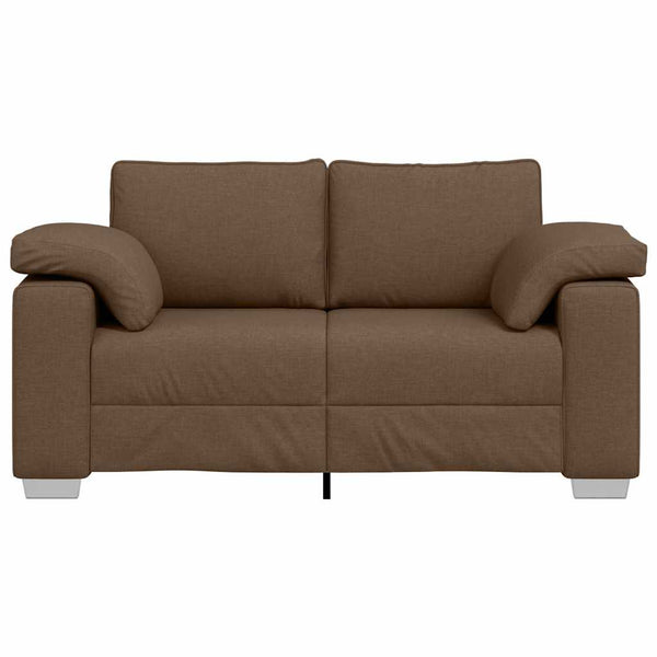 vidaXL Canapé deux places Marron 160 cm Tissu