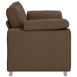 vidaXL Canapé deux places Marron 160 cm Tissu