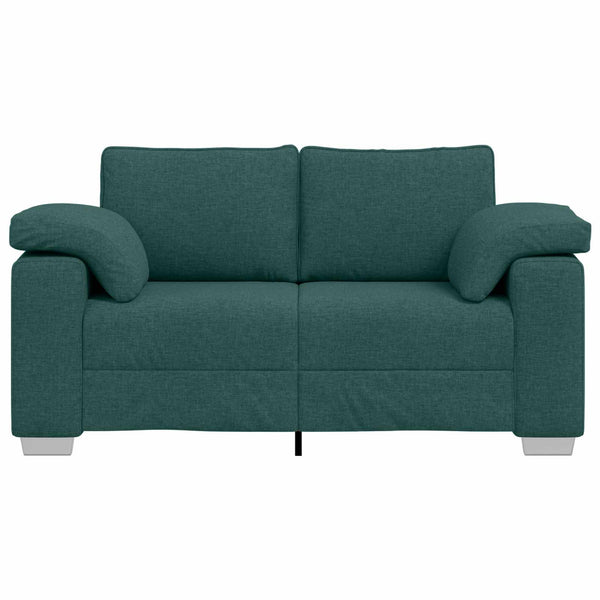vidaXL Canapé à 2 places Vert foncé 160 cm Tissu