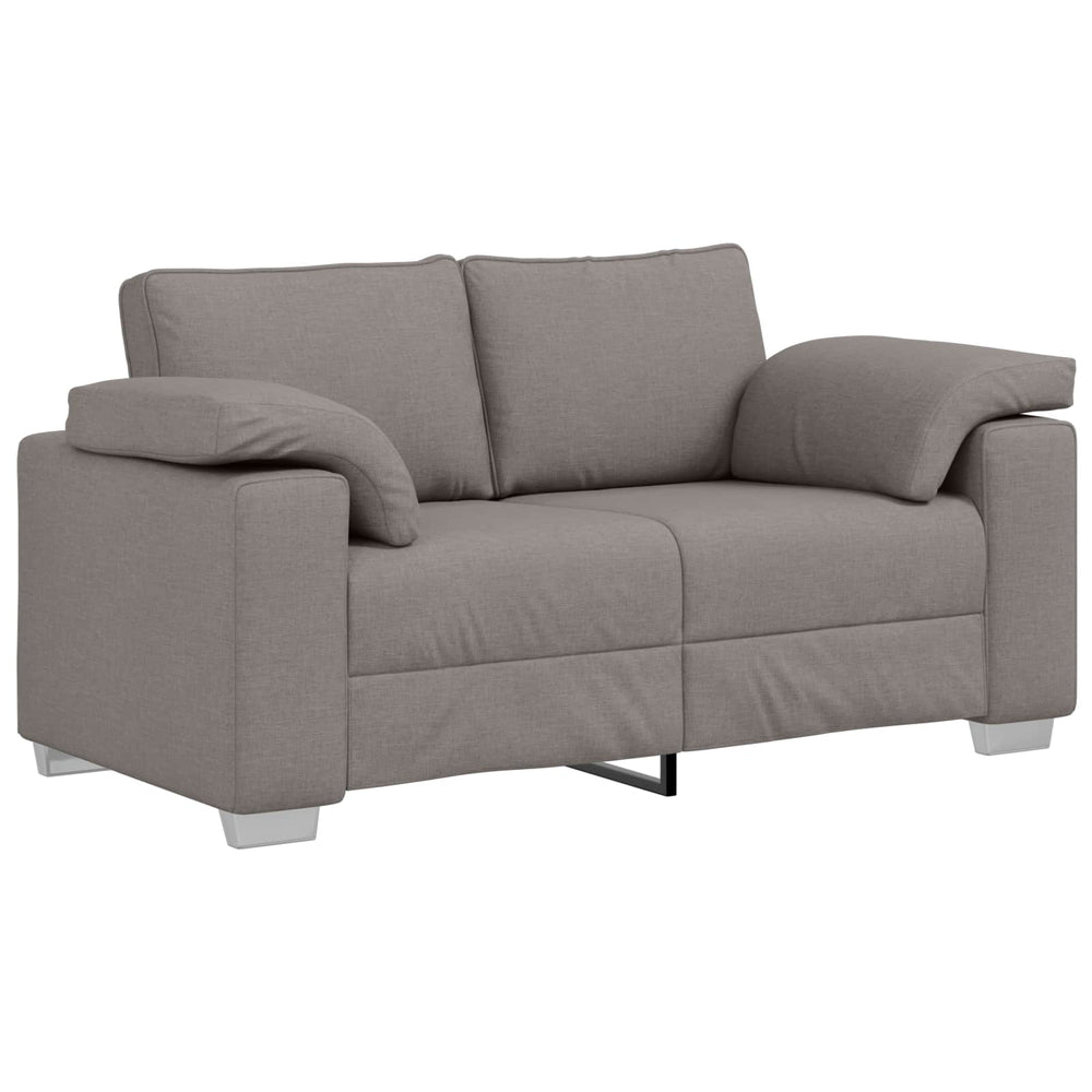 Zweisitzer Sofa Taupe Stoff 160cm