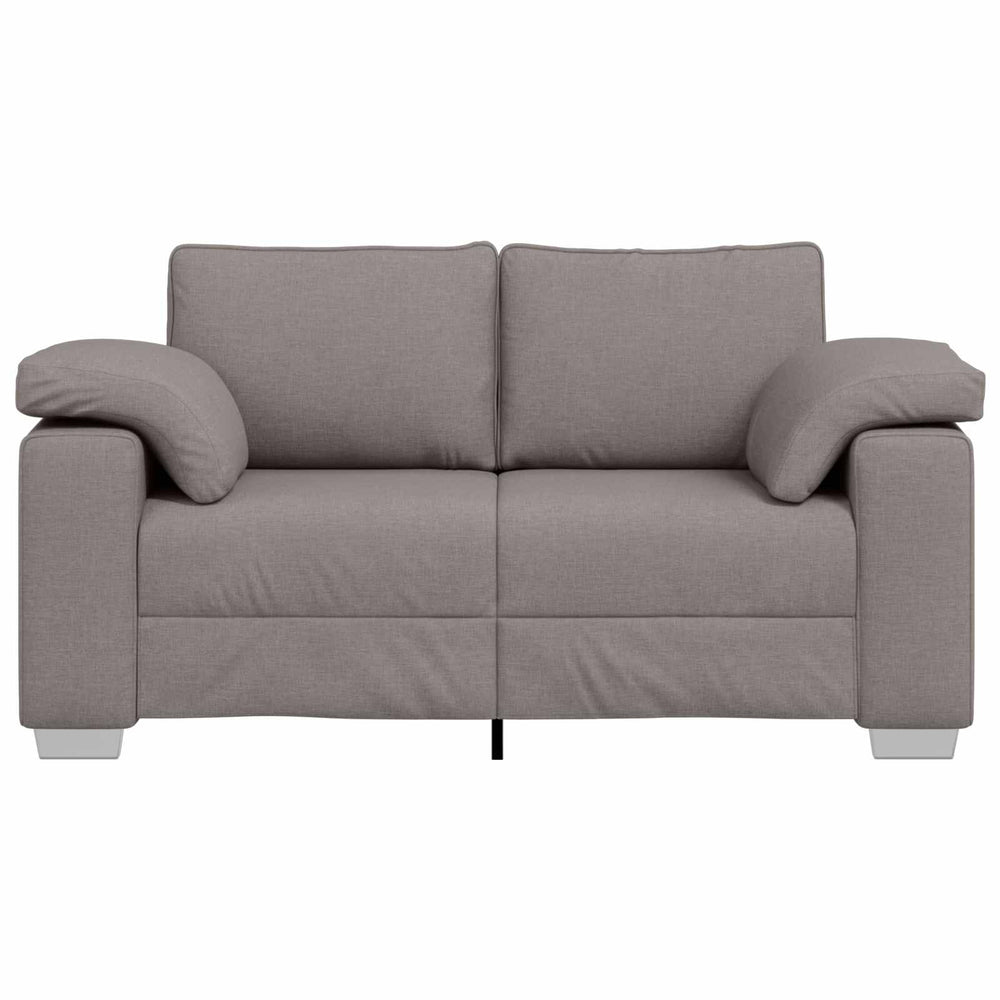 Zweisitzer Sofa Taupe Stoff 160cm