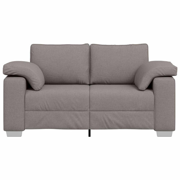 Zweisitzer Sofa Taupe Stoff 160cm