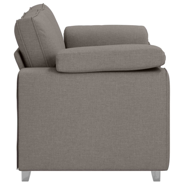 Zweisitzer Sofa Taupe Stoff 160cm