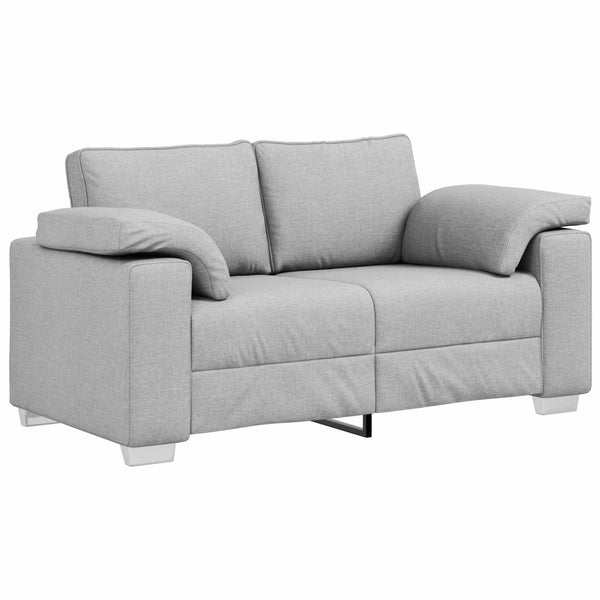 Zweisitzer Sofa Wolkengrau Stoff 160 cm