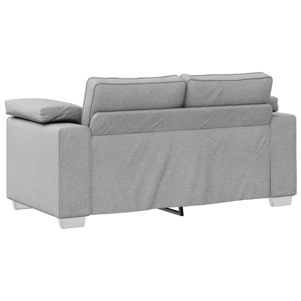 Zweisitzer Sofa Wolkengrau Stoff 160 cm