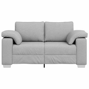 Zweisitzer Sofa Wolkengrau Stoff 160 cm