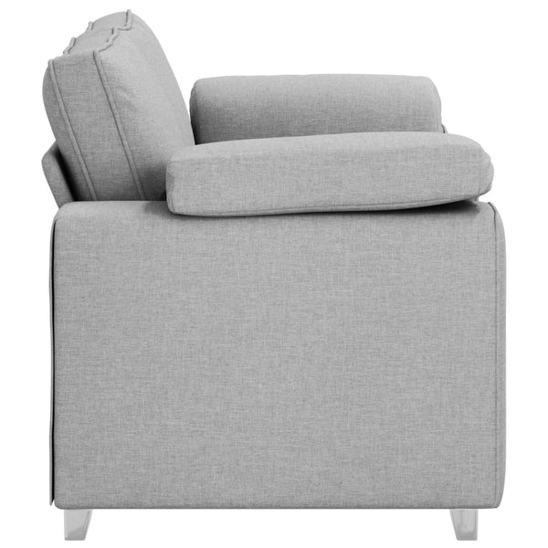 Zweisitzer Sofa Wolkengrau Stoff 160 cm