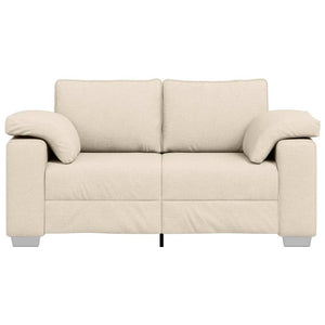 Beige 2-Sitzer Sofa Leinenmischgewebe 160cm