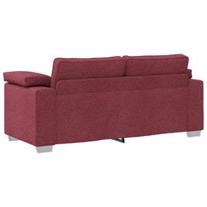 Weinrotes Zweisitzer Sofa, 180 cm
