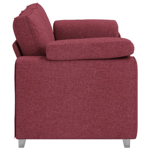 Weinrotes Zweisitzer Sofa, 180 cm