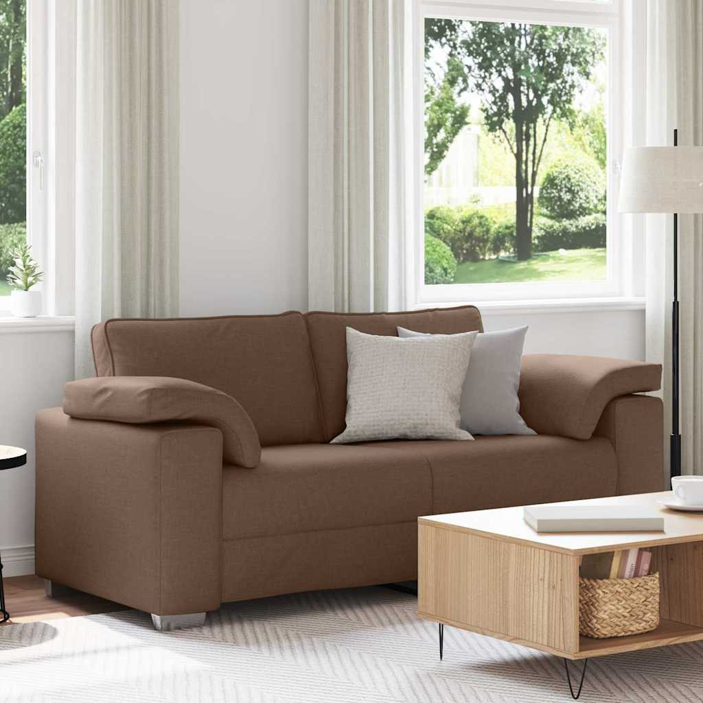 Braunes Zweisitzer-Sofa, 180 cm