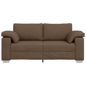 Braunes Zweisitzer-Sofa, 180 cm