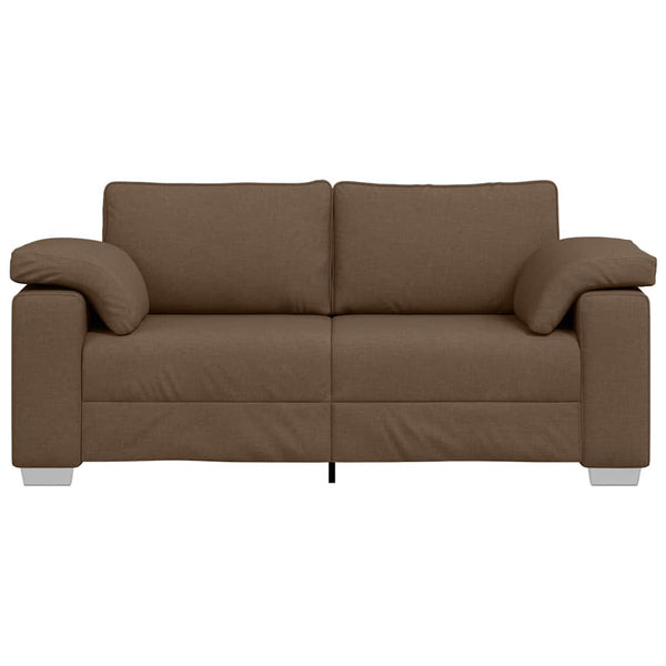 Braunes Zweisitzer-Sofa, 180 cm