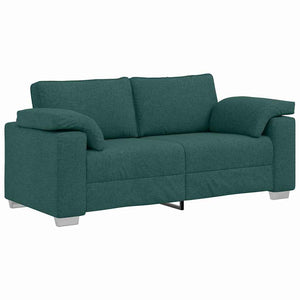 vidaXL Canapé à 2 places vert foncé 180 cm Tissu