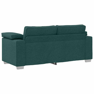 vidaXL Canapé à 2 places vert foncé 180 cm Tissu