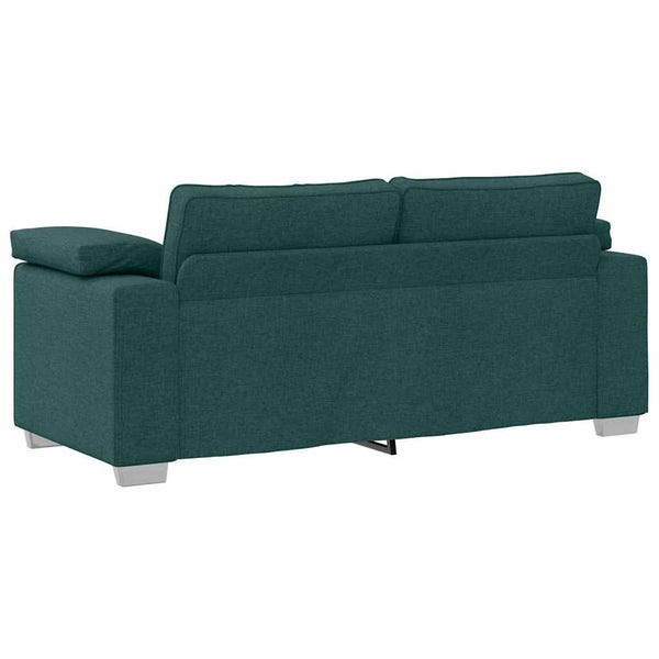 vidaXL Canapé à 2 places vert foncé 180 cm Tissu