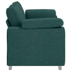 vidaXL Canapé à 2 places vert foncé 180 cm Tissu
